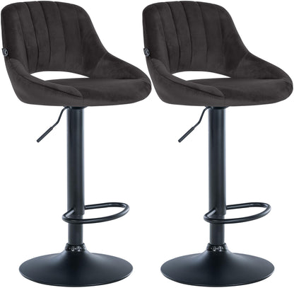 2er Set Barhocker Milet Samt