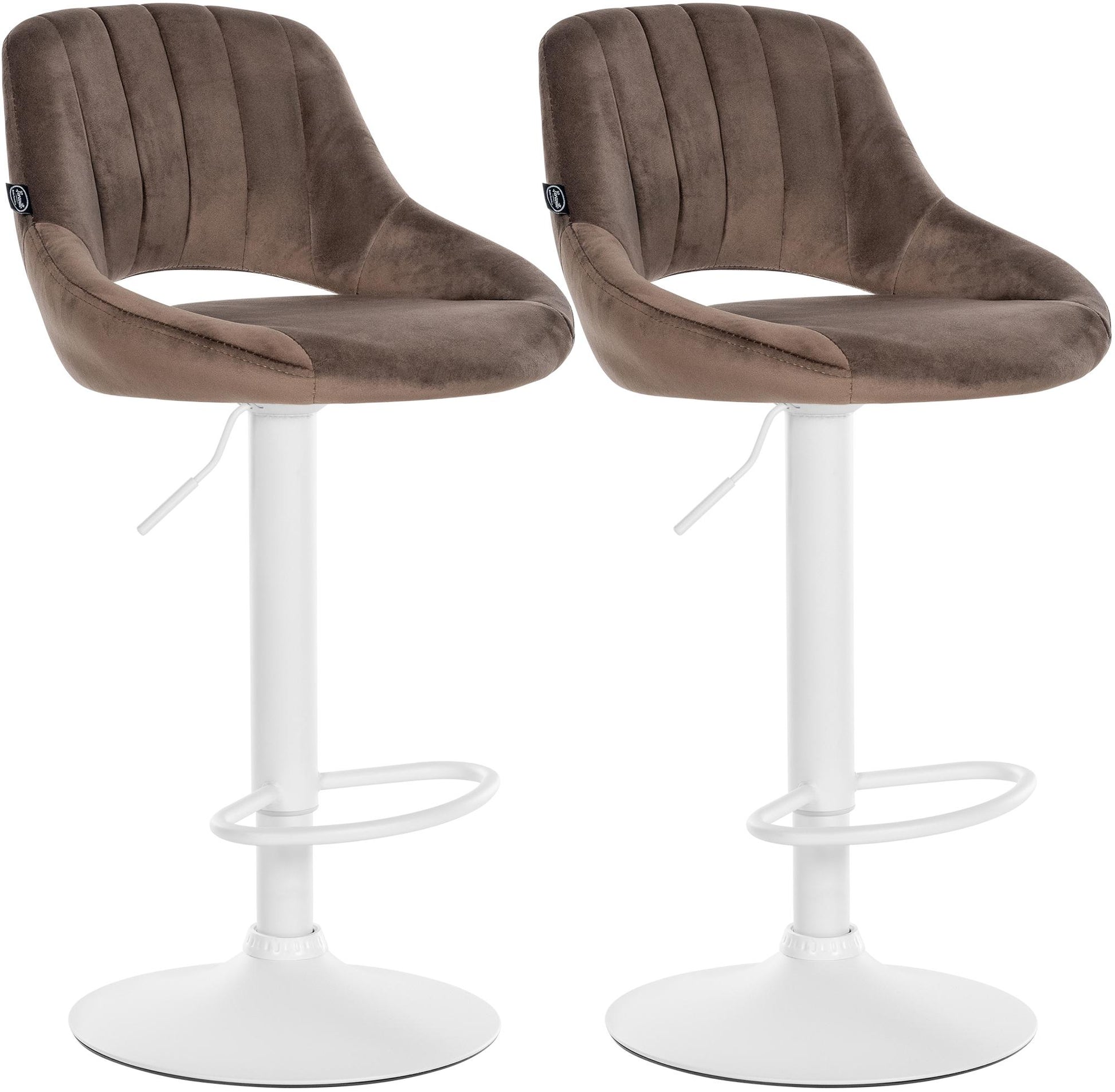 2er Set Barhocker Milet Samt | homemem39