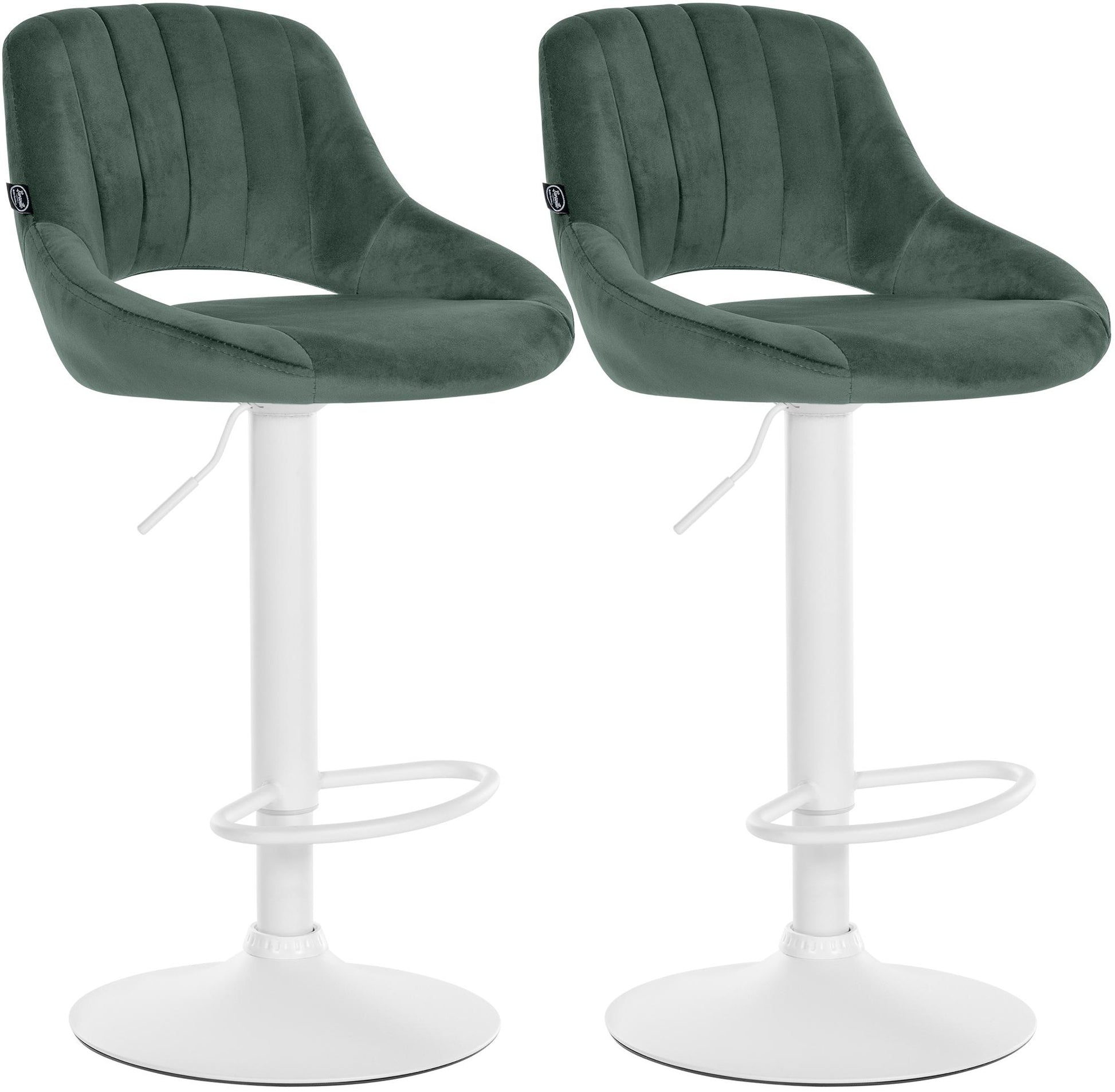 2er Set Barhocker Milet Samt | homemem39