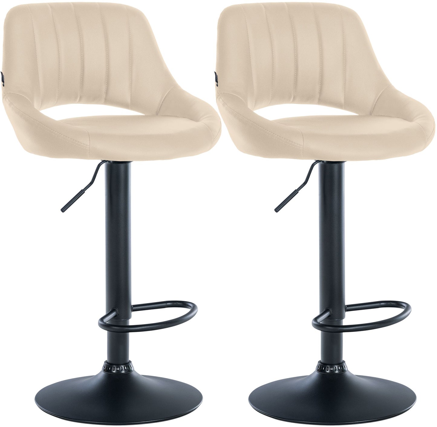 2er Set Barhocker Milet Kunstleder | homemem39
