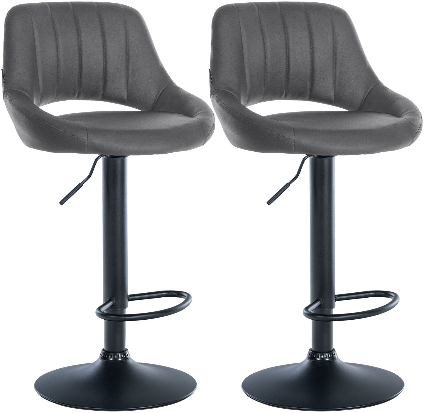 2er Set Barhocker Milet Kunstleder | homemem39
