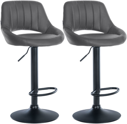 2er Set Barhocker Milet Kunstleder | homemem39