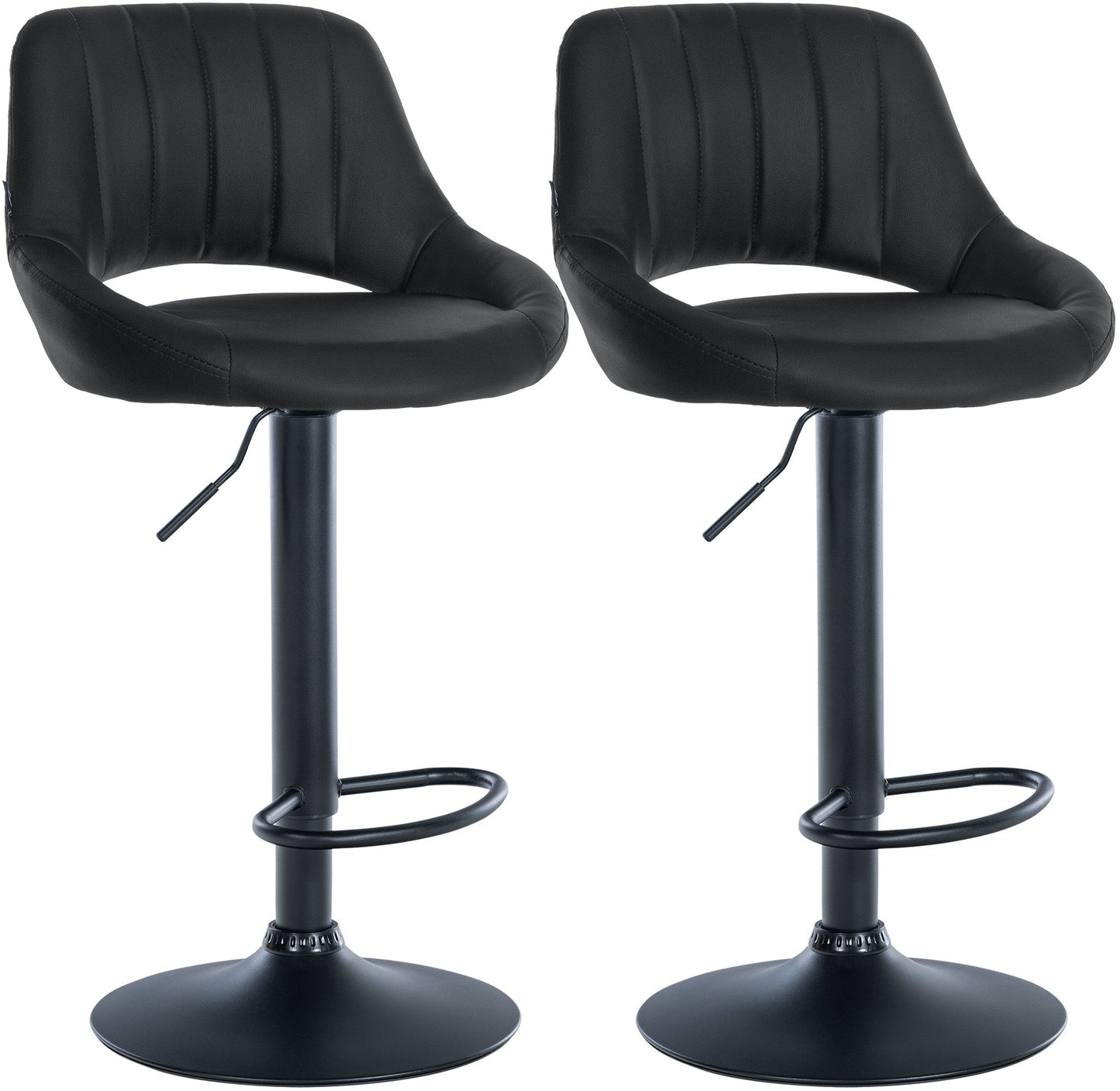 2er Set Barhocker Milet Kunstleder | homemem39
