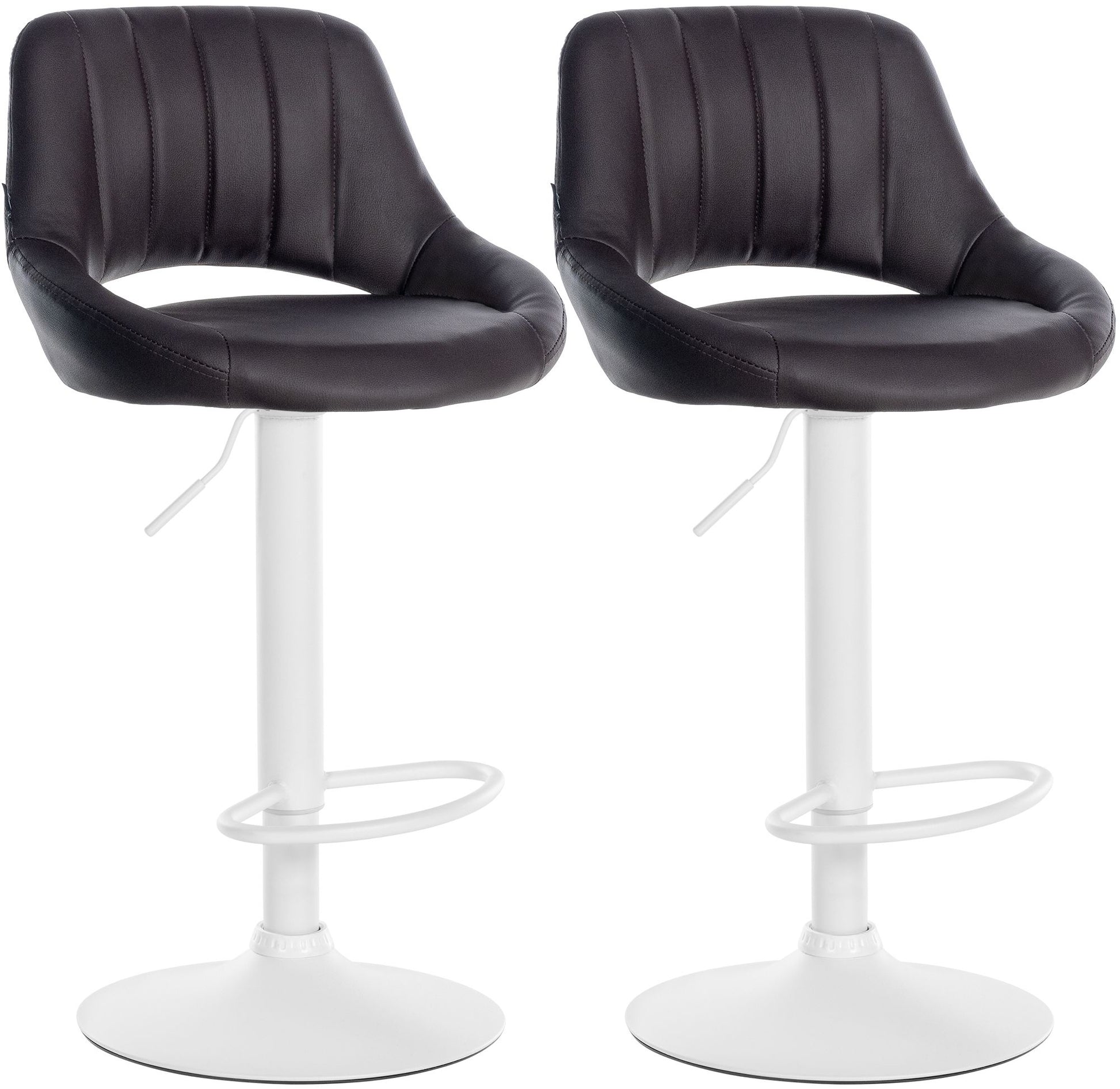 2er Set Barhocker Milet Kunstleder | homemem39