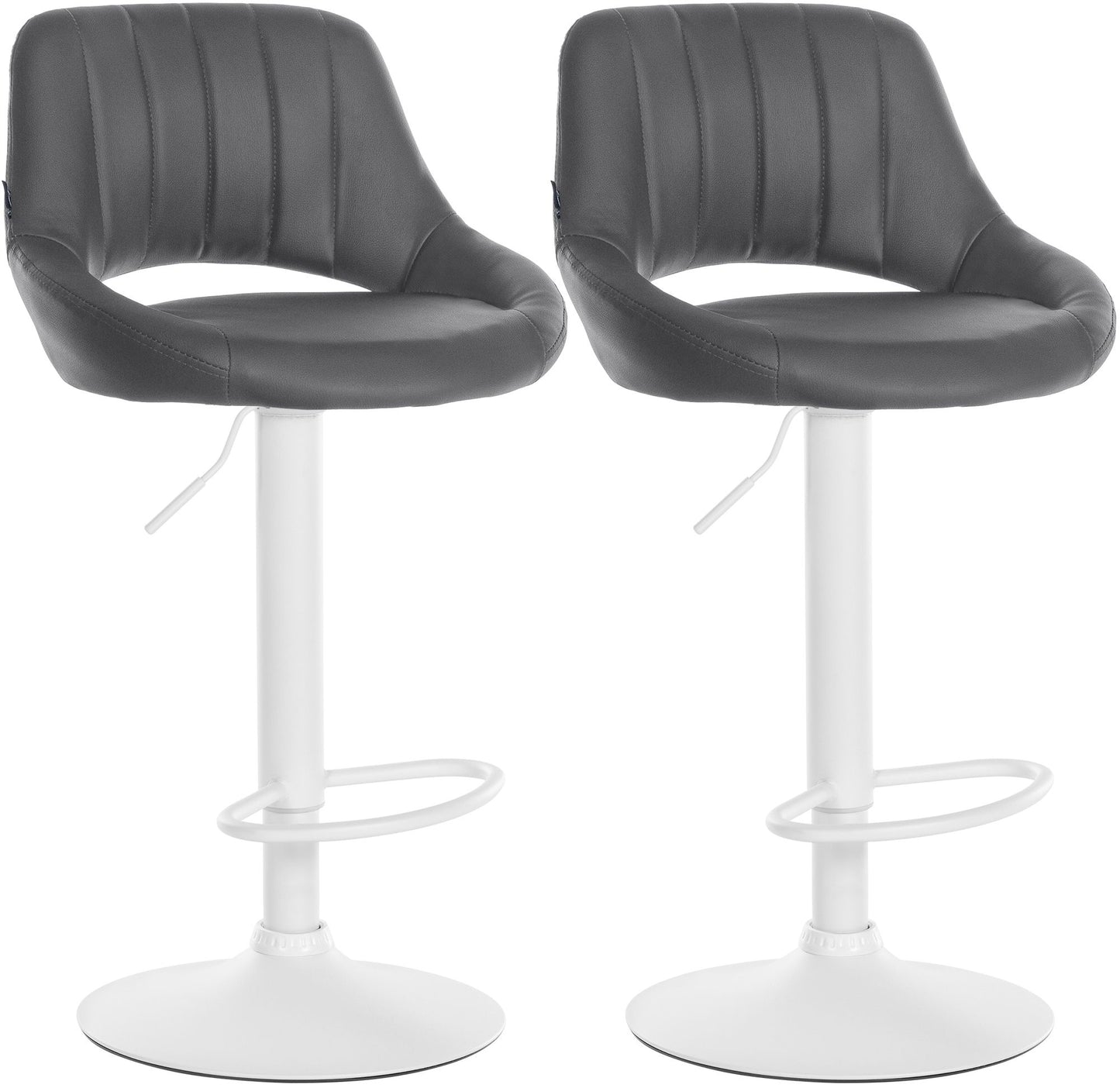 2er Set Barhocker Milet Kunstleder | homemem39