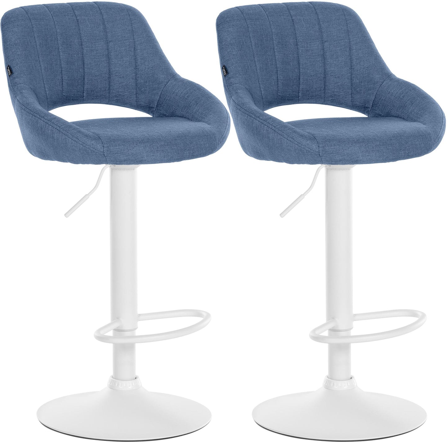 2er Set Barhocker Milet Stoff | homemem39