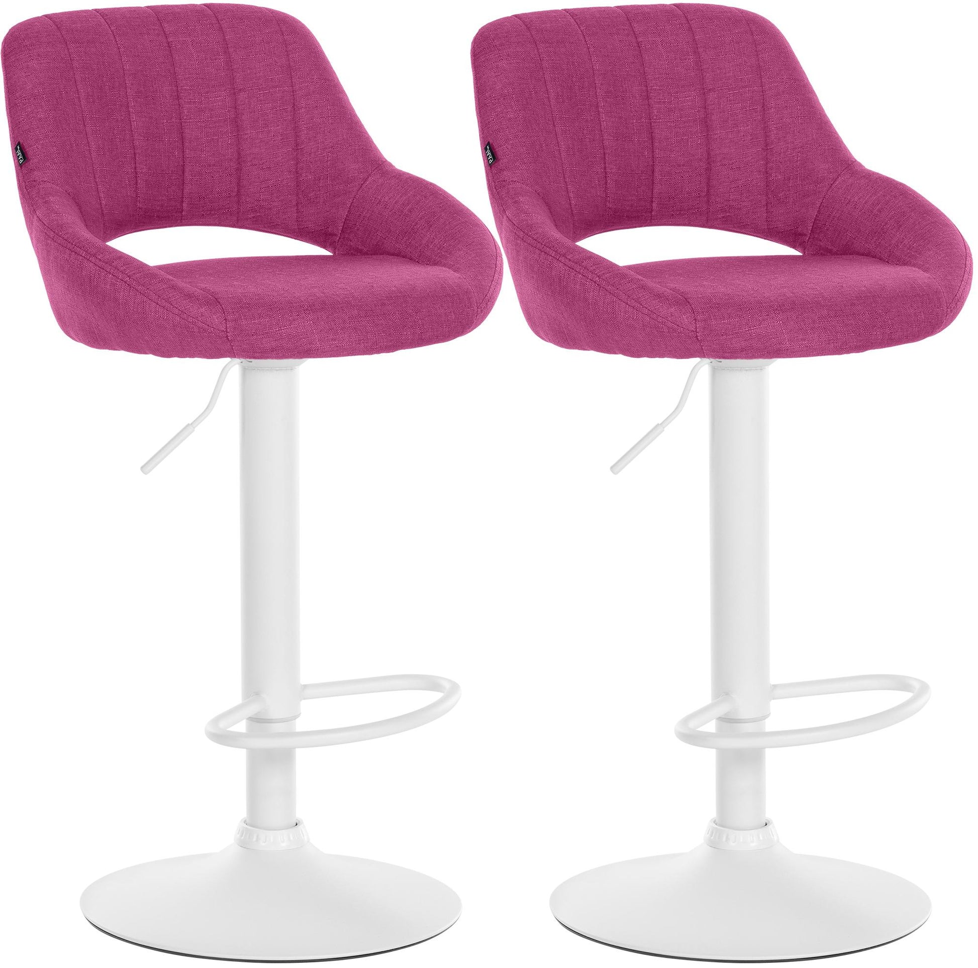 2er Set Barhocker Milet Stoff | homemem39
