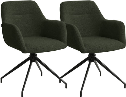 2er Set Esszimmerstühle Merlinda Teddystoff