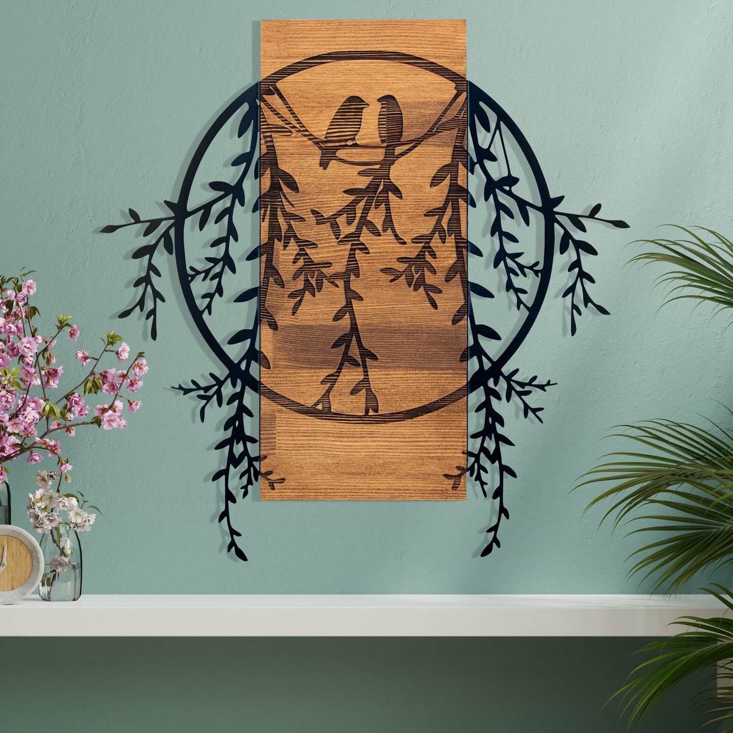 Accessorio Murale Decorativo in Legno