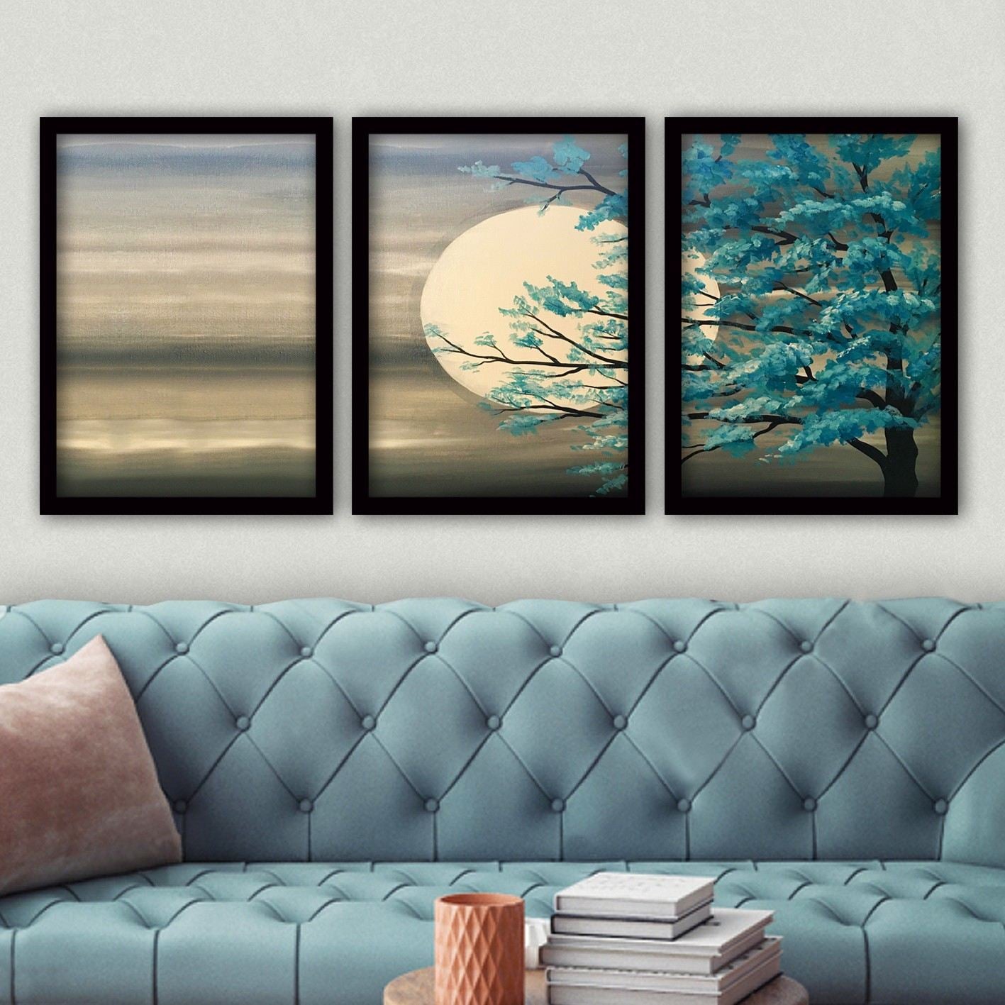 Dipinto Decorativo Incorniciato (3 Pezzi)