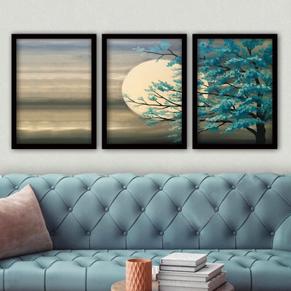 Dipinto Decorativo Incorniciato (3 Pezzi)