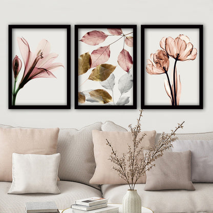 Dipinto Decorativo Incorniciato (3 Pezzi)