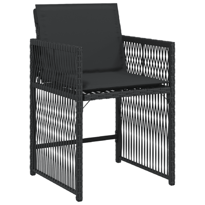 Set da Pranzo da Giardino 17 pz con Cuscini Polyrattan