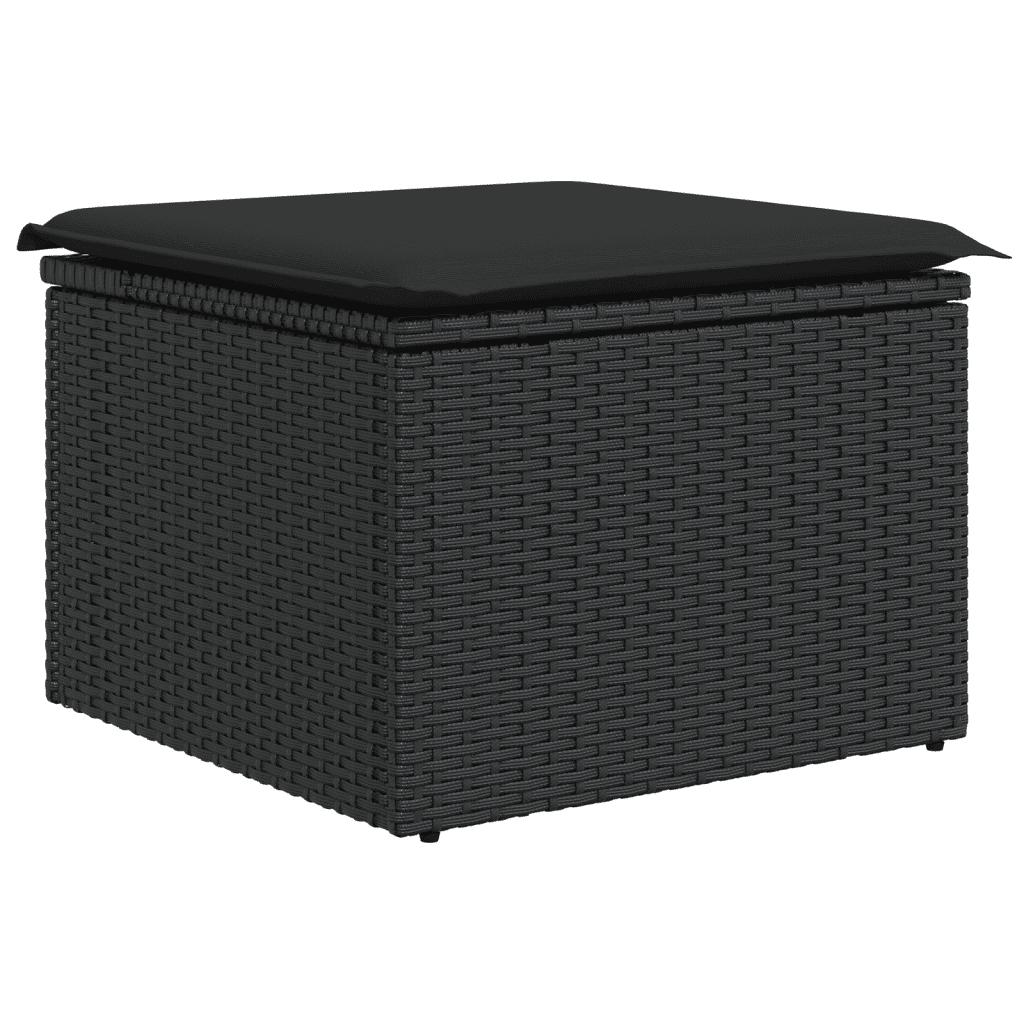 Patio Sofa Set 8-Posti Black