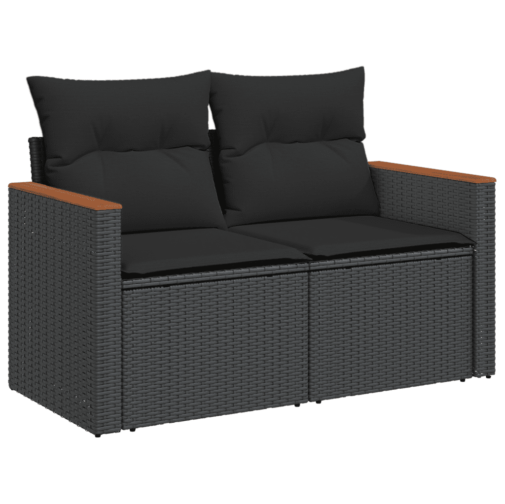 Patio Sofa Set 9-Posti Black | homemem39