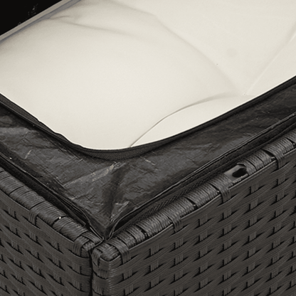Patio Sofa Set 6-Posti Black and Cream