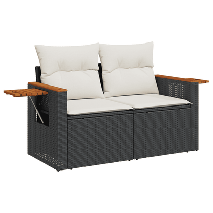 Patio Sofa Set 10-Posti Black and Cream