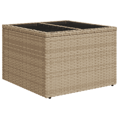 Set Divani da Giardino 12 pz con Cuscini Beige in Polyrattan