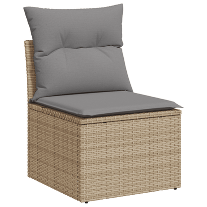 Set Divano da Giardino 4 pz con Cuscini in Polyrattan