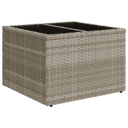 Set Divani Giardino 13 pz con Cuscini Grigio Chiaro Polyrattan