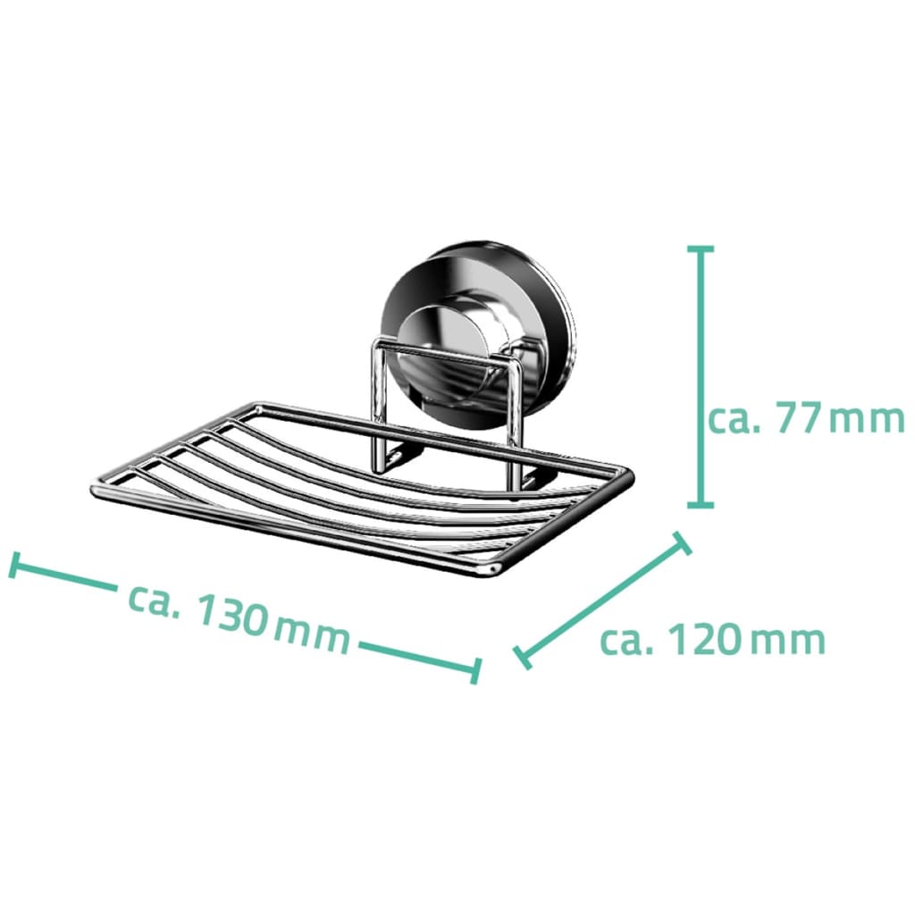 Portasapone per Doccia 13x12x7,7 cm Cromato 12040100