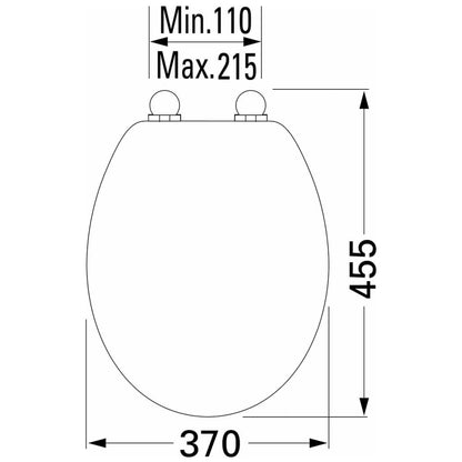 Sedile WC a Chiusura Morbida Ventura Duroplast Crema 251491246