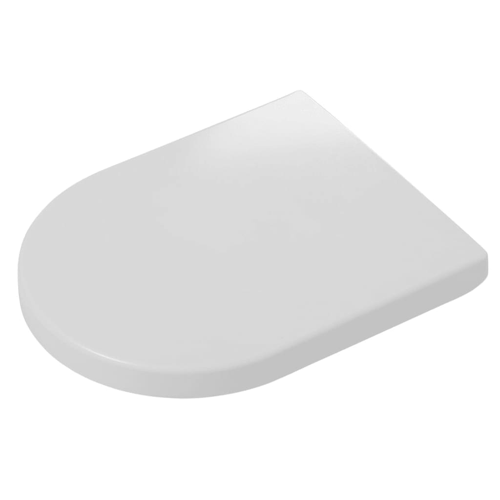 Sedile WC a Chiusura Morbida Memphis Duroplast Bianco 252930646 - homemem39