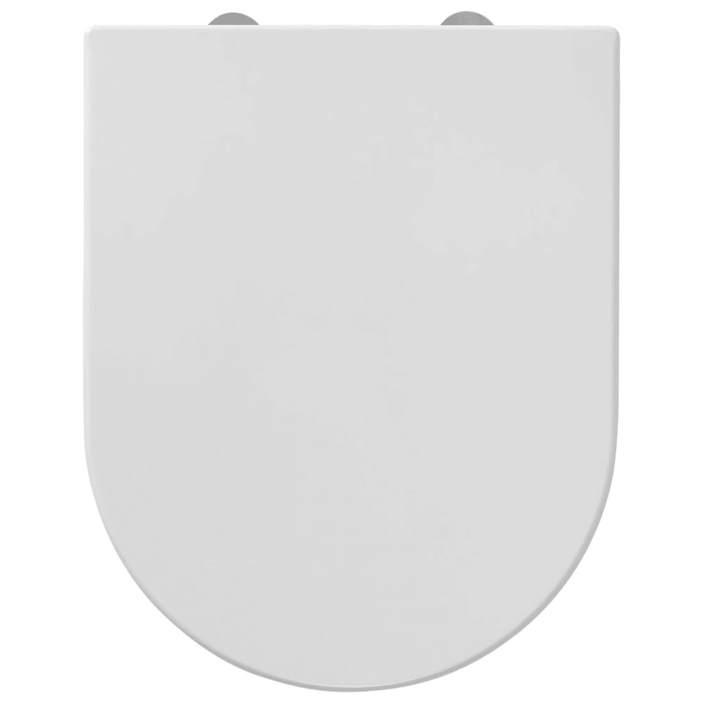 Sedile WC a Chiusura Morbida Memphis Duroplast Bianco 252930646 - homemem39