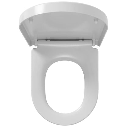 Sedile WC a Chiusura Morbida Memphis Duroplast Bianco 252930646