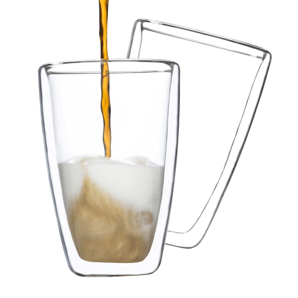 Set Bicchieri Latte Macchiato 2 pz 400 ml Trasparente