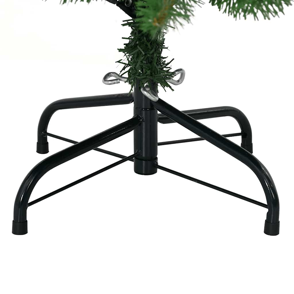 Albero di Natale con Supporto in Metallo Verde 180 cm