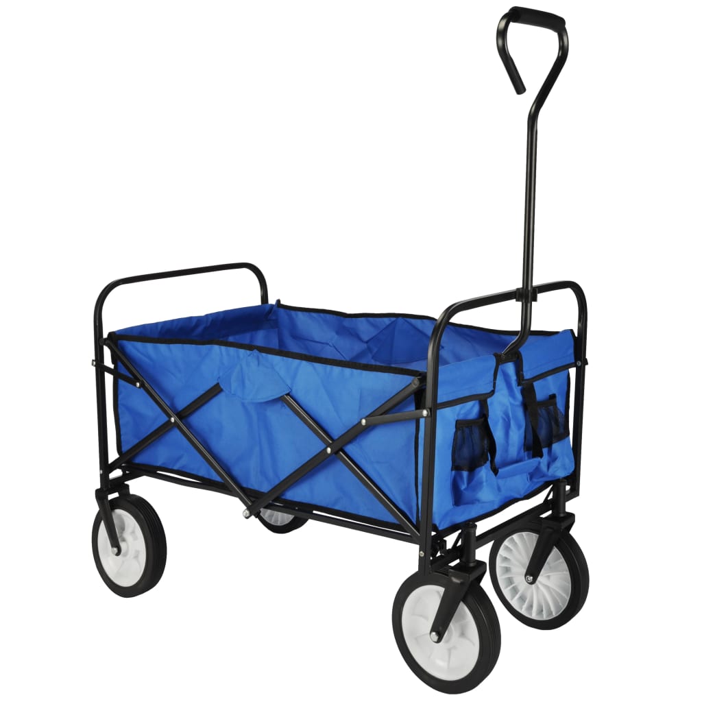 Carrello Pieghevole Blu 53,5x83x27 cm