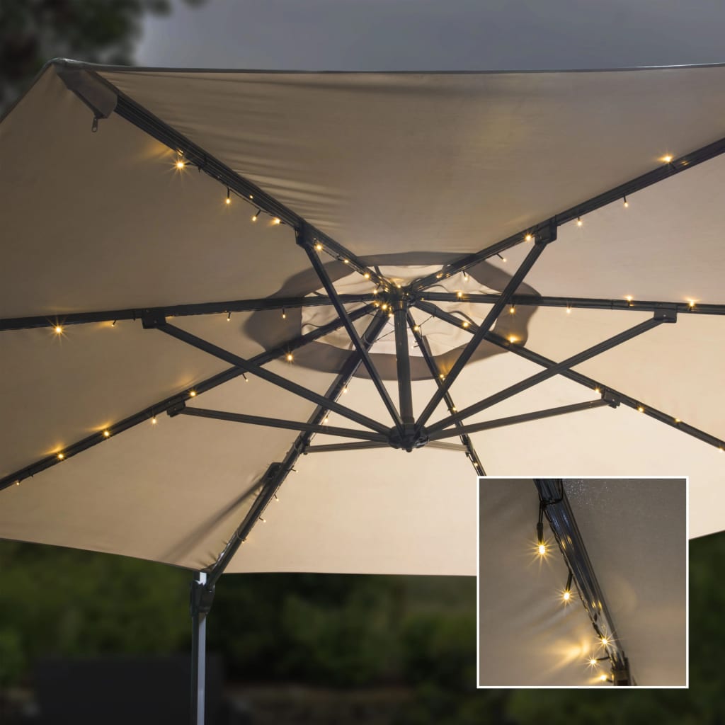 Stringa di Luci Solari a LED per Ombrellone 130 cm - homemem39