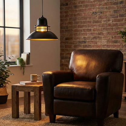 Lampadario Elegante in Metallo e Vetro