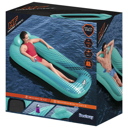 Lettino Gonfiabile Rete Hydro Force Sol Venture 188x109cm Blu - homemem39