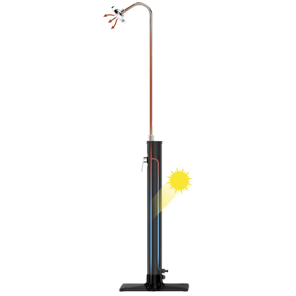 Doccia da Esterno Solar Flow Nera 8 L | homemem39