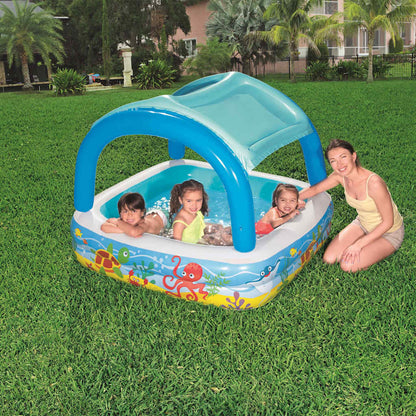 Piscina per Bambini con Tettoia 140x140x114 cm 52192