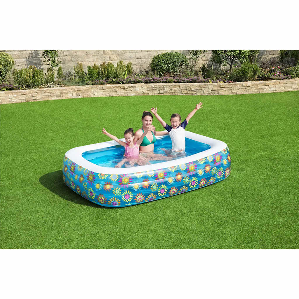 Piscina Gonfiabile per Bambini Blu 229x152x56 cm