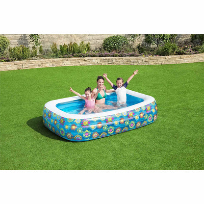 Piscina Gonfiabile per Bambini Blu 229x152x56 cm