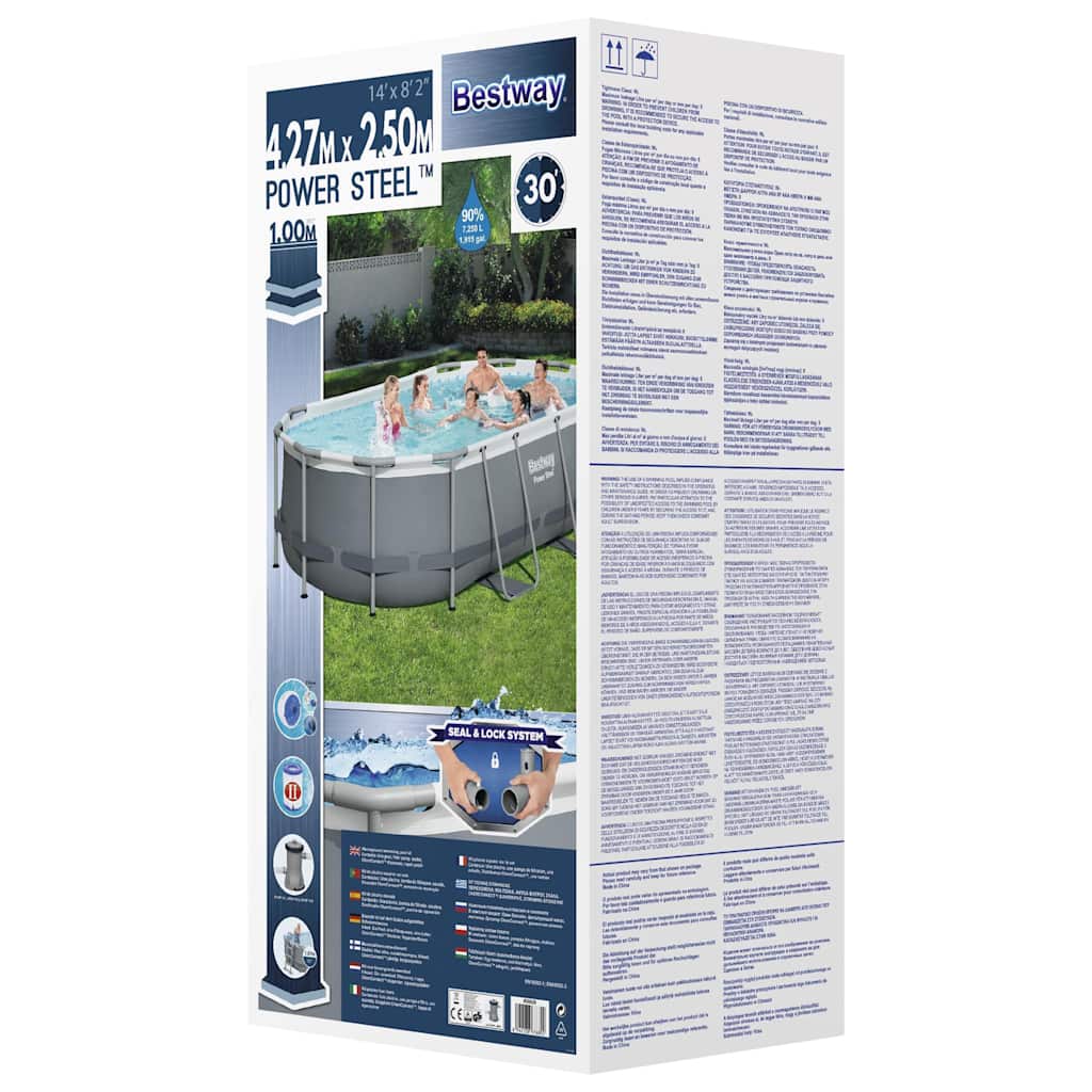 Piscina Fuori Terra Ovale Power Steel 427x250x100 cm