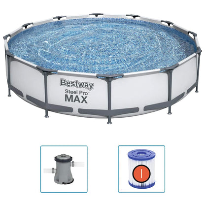 Set Piscina Steel Pro MAX 366x76 cm