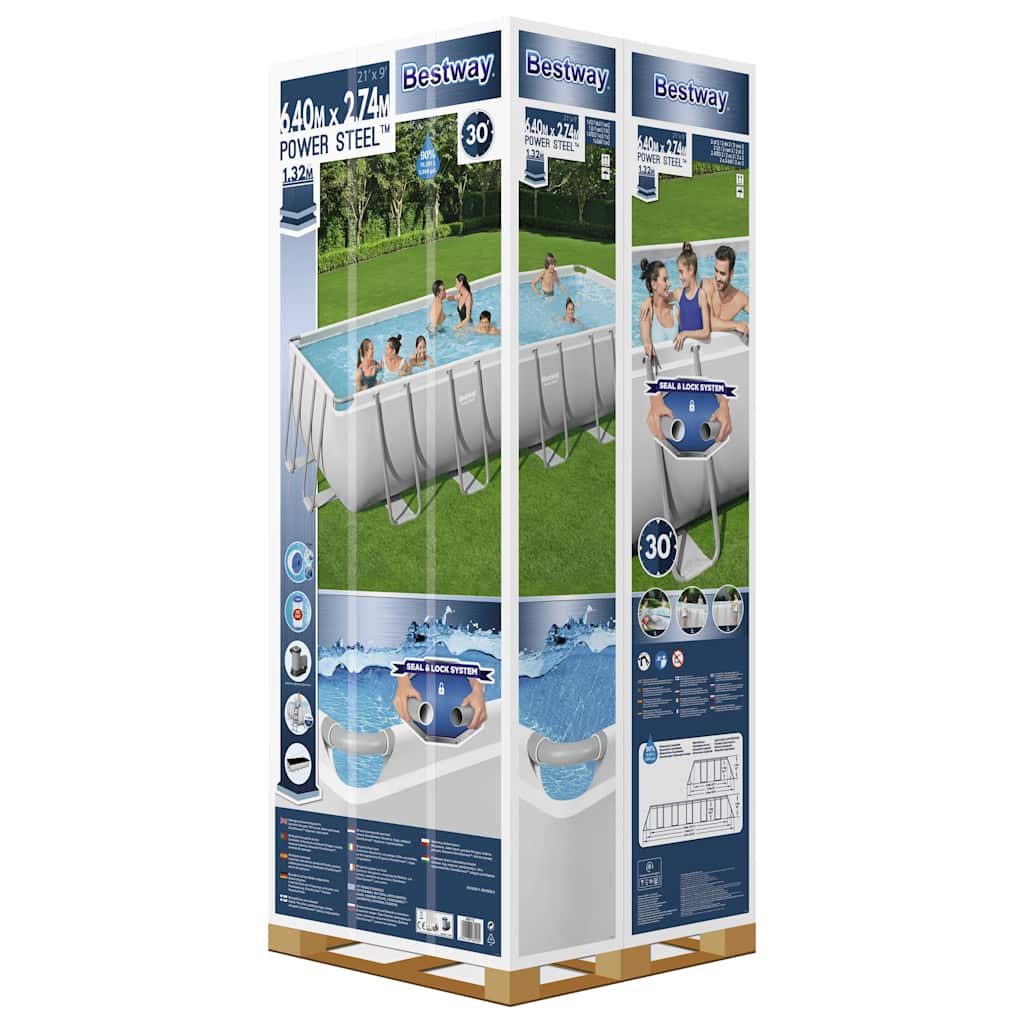 Piscina Fuori Terra Power Steel Rettangolare 19281 L