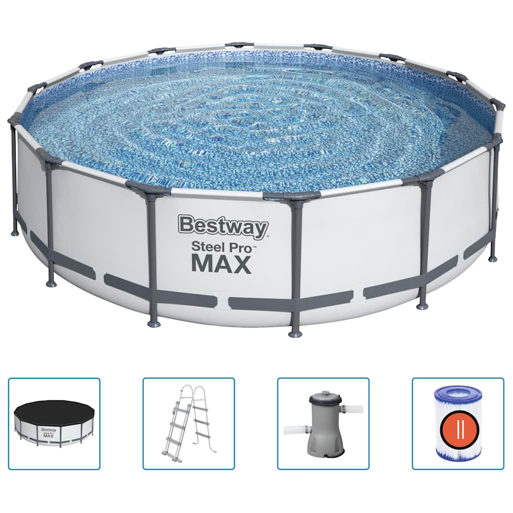Set Piscina Steel Pro MAX 427x107 cm