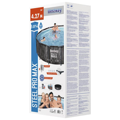Set Piscina Steel Pro MAX Rotonda 427x107 cm