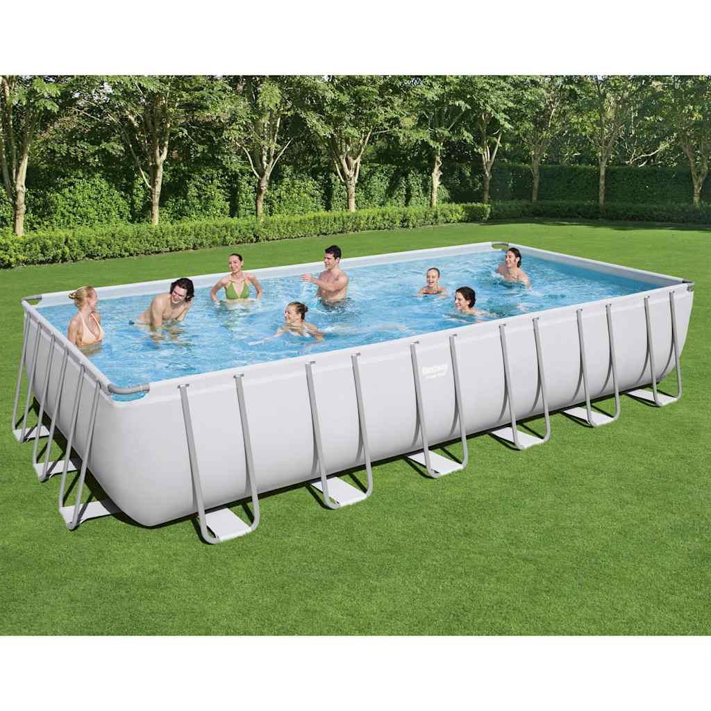 Power Steel Piscina Rettangolare 732x366x132 cm