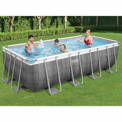Power Steel Set Piscina Rettangolare 488x244x122 cm
