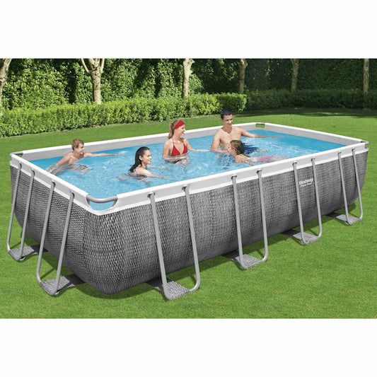 Power Steel Set Piscina Rettangolare 549x274x122 cm
