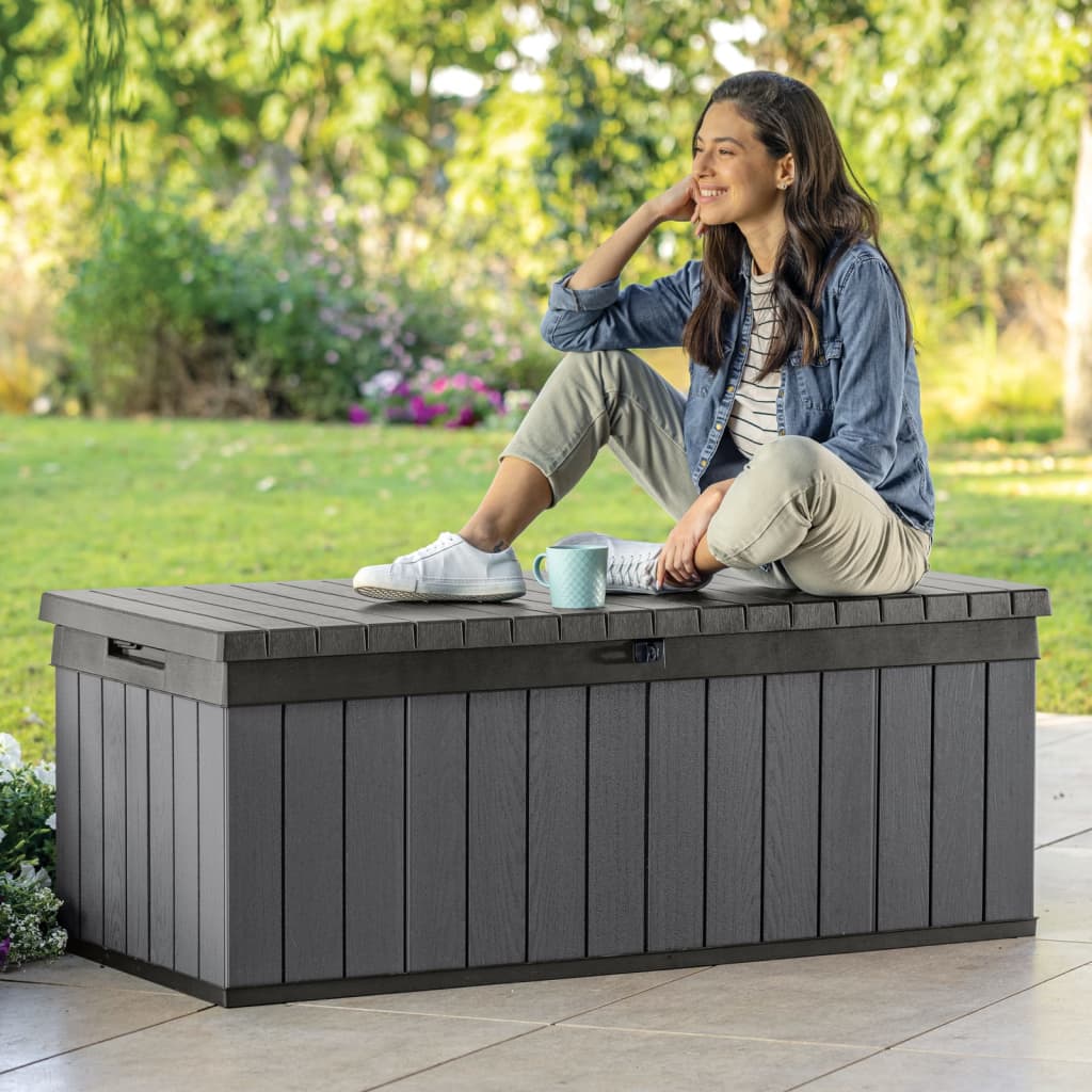 Baule da Giardino Darwin 380 L Grigio - homemem39