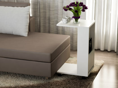 Tavolino Moderno in Particle Board Bianco