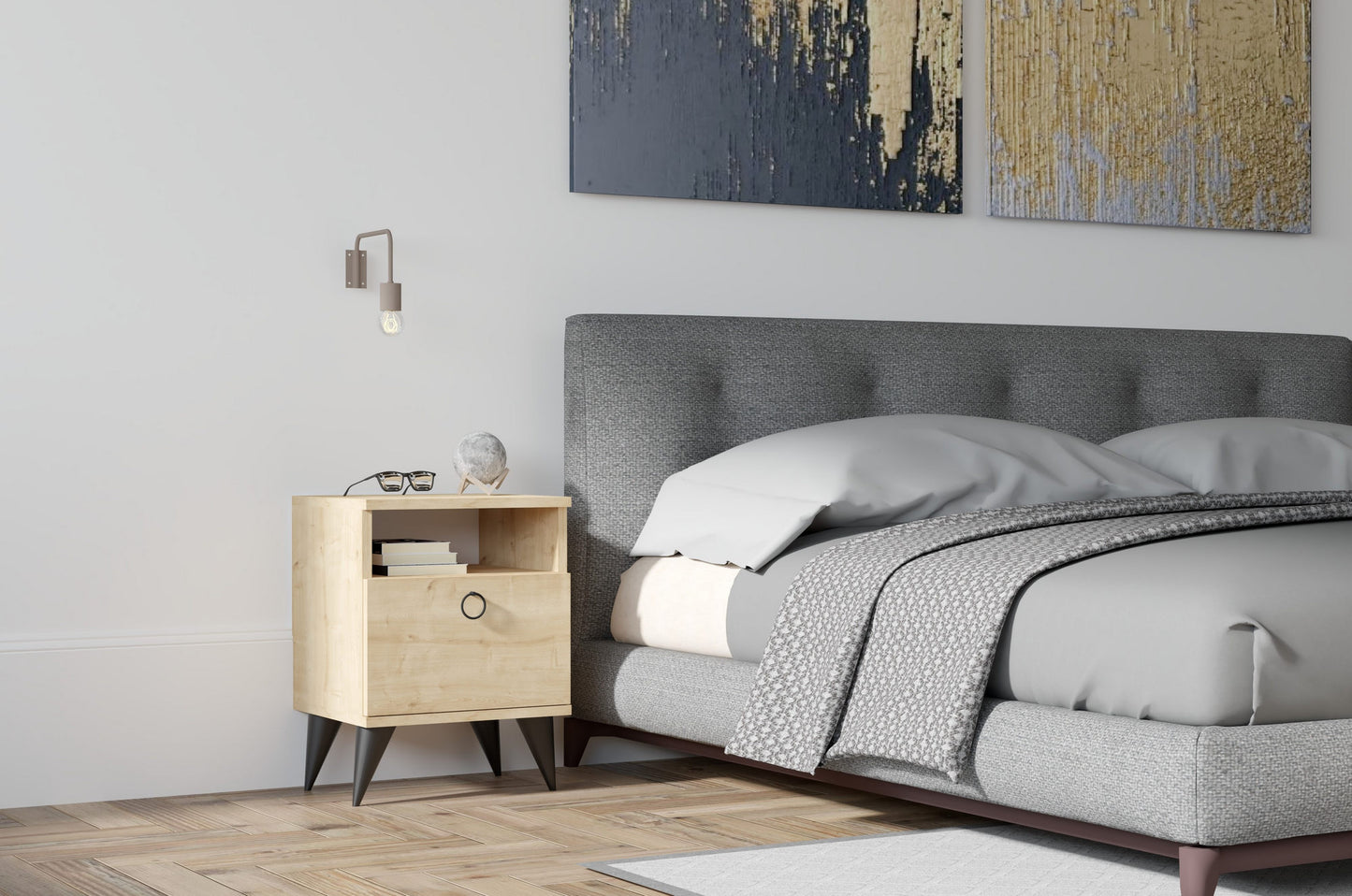 Comodino Moderno in Melamina